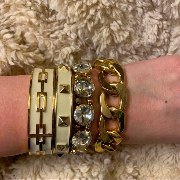 no brand Jewelry - Set of 4 Gold Bracelets! Mix-and-match! 🌟🌟🌟